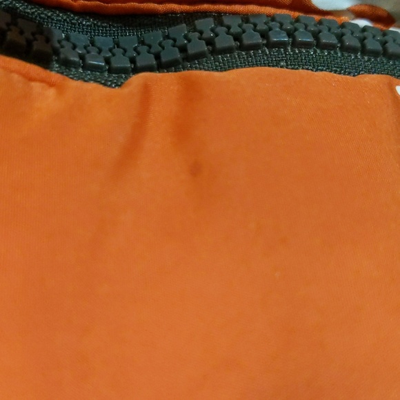 Athletic Works| Green Puffer Vest with Orange Top and Pockets - Picture 7 of 12